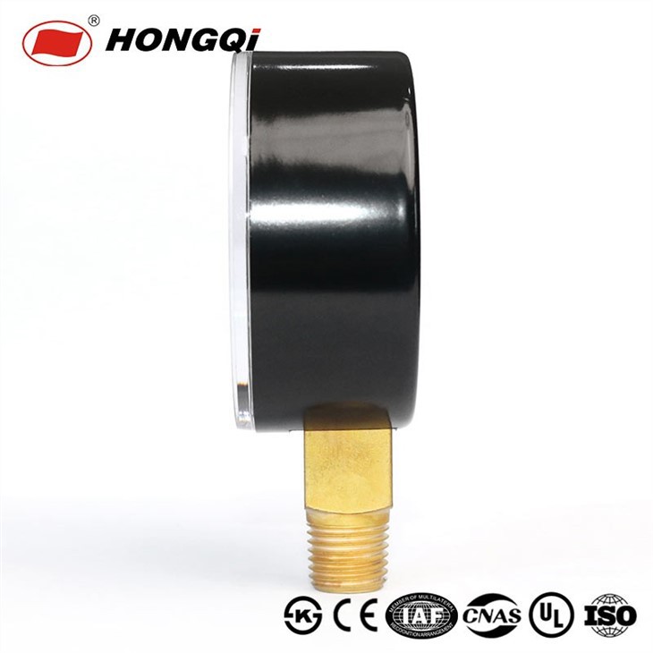 Pressure gauge with black plating case