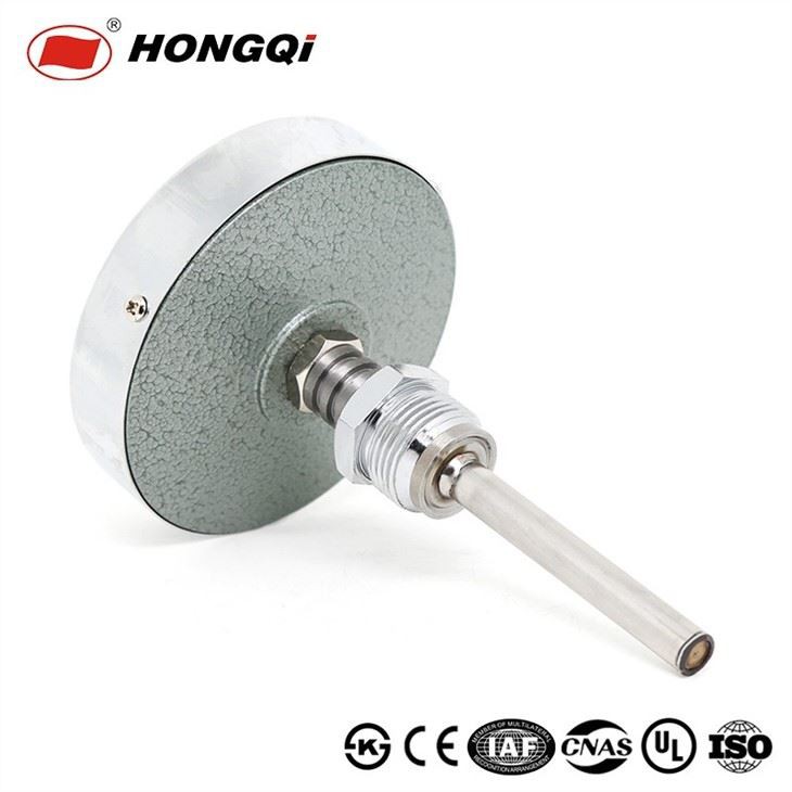 4 Inch Bimetal Thermometer 0-120°C With Center Back Connection