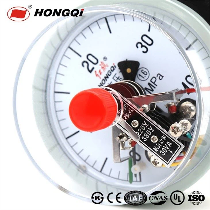 YX series pressure gauge with electric contact made by Hongqi Instrument (6)