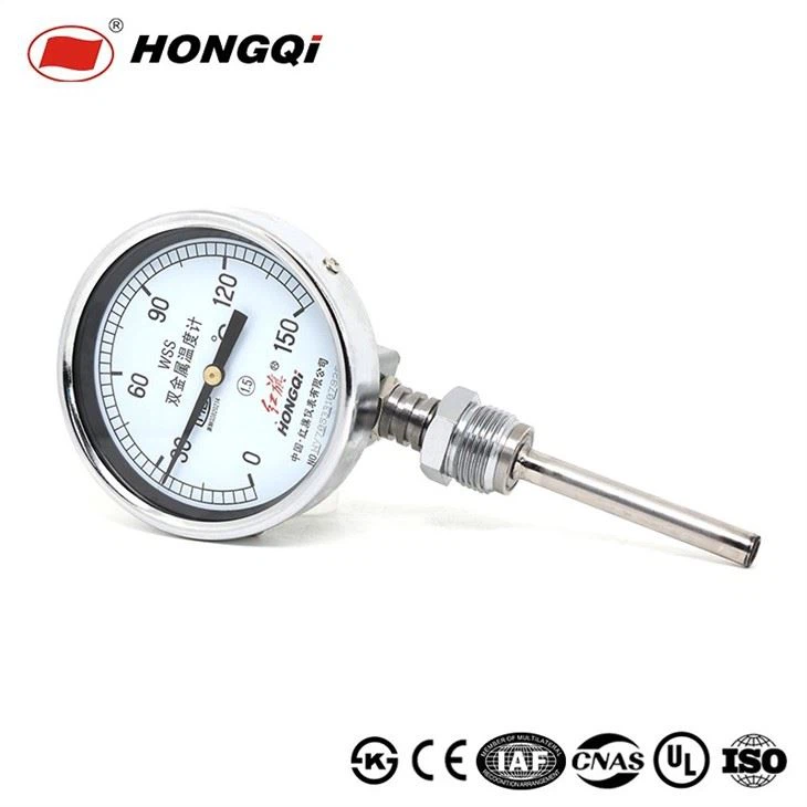 Stainless Material Temperature Gauge 0-150°C With Bottom Mount