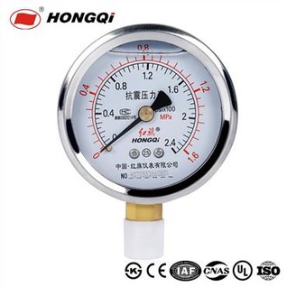 Medidor de impacto lleno de aceite-de acero inoxidable de 50 mm