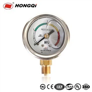 Manómetro de presión de latón de acero inoxidable