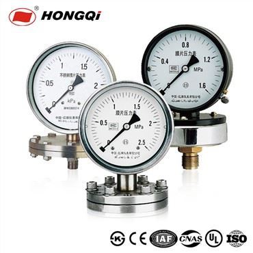Manómetro de diafragma de acero inoxidable