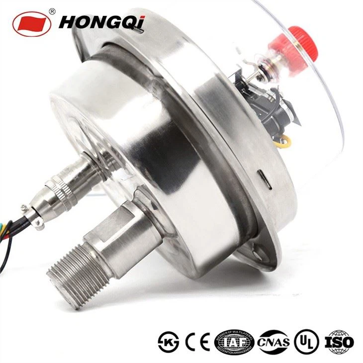 Stainless steel electric contact pressure gauge with flange (4)