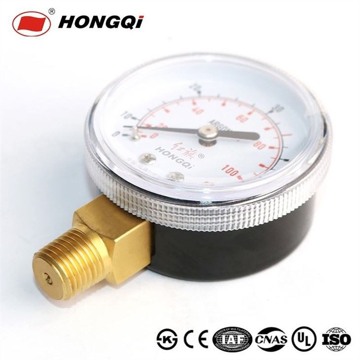 Removable gas pressure gauge with shell cover