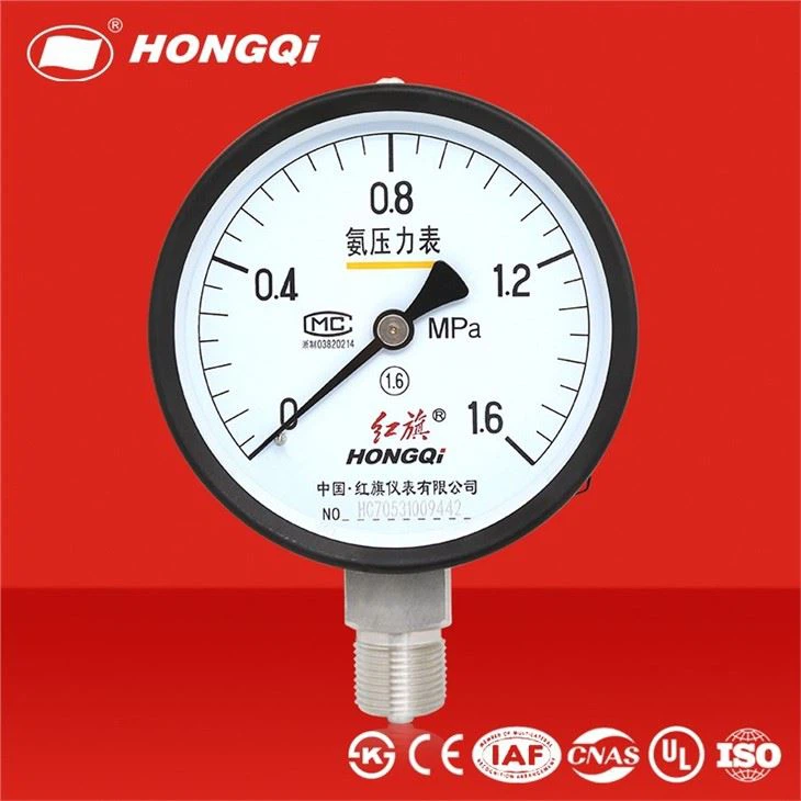100mm Bourdon Tube Ammonia Pressure Gauge Manometer