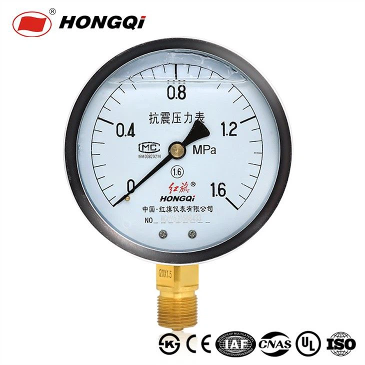 Manómetro de líquido de acero inoxidable de 100 mm