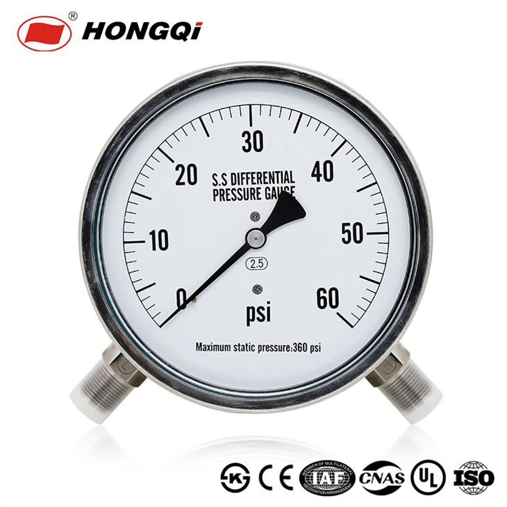 Mater de presión de estabilidad diferencial de acero inoxidable de 150 mm