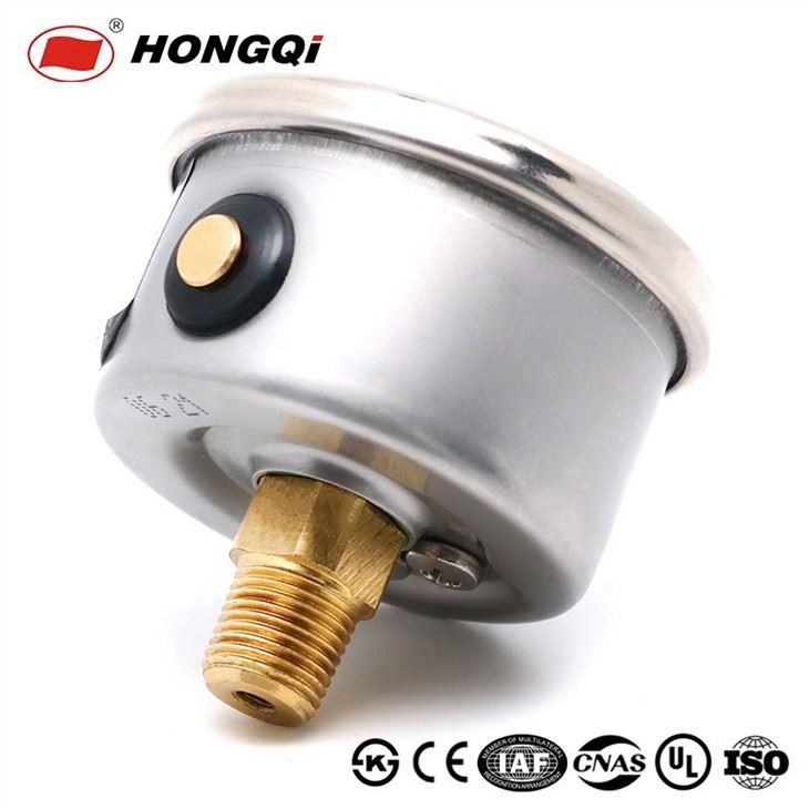 Liquid-Filled Pressure Gauge, 14 NPT Back Mount
