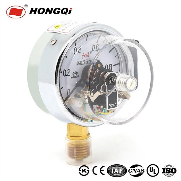 60mm Electric Contact Pressure Gauge With Stainless Steel