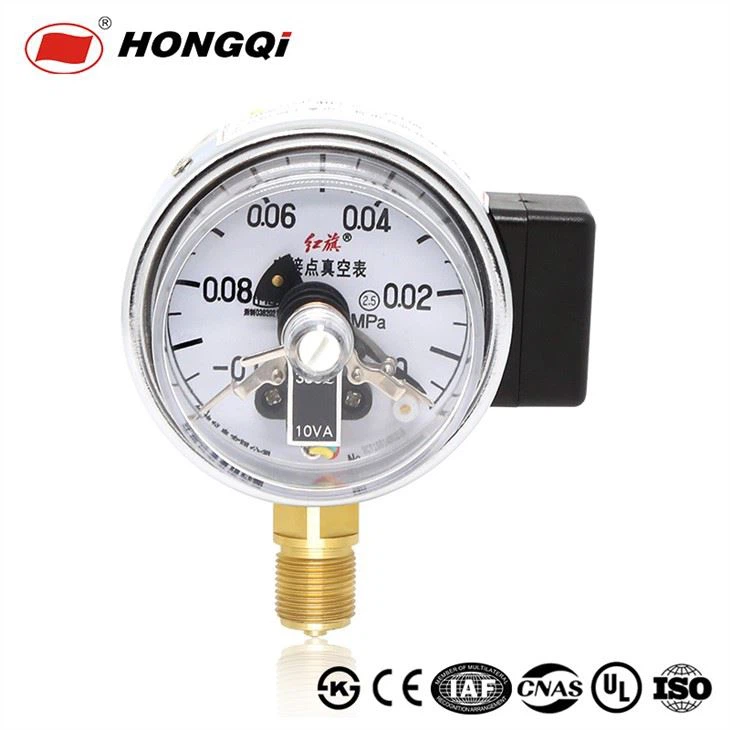 Manómetro de presión de temperatura de contacto eléctrico de 60 mm