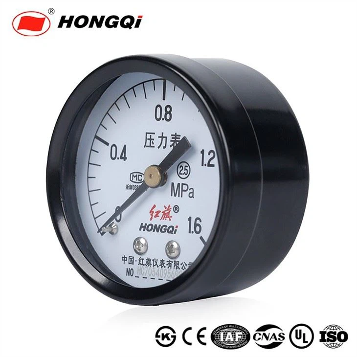 General Pressure Gauge With Brass Socket UV Scale Mark Dia 40mm