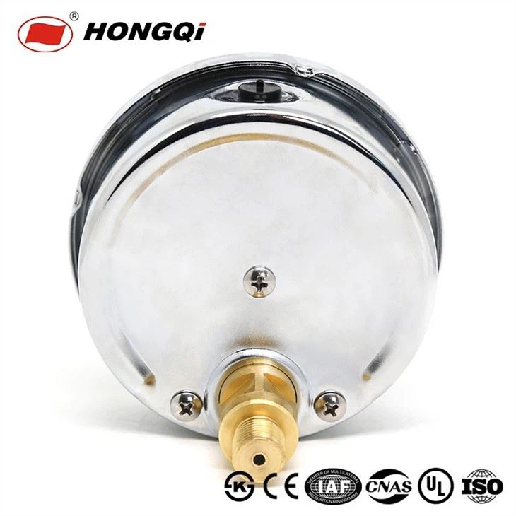 Hongqi 100mm Stainless Steel Manometer Glycerin Filled Pressure Gauge