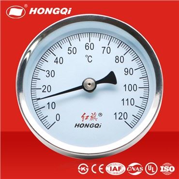 Termómetro bimetálico de 0-120 grados