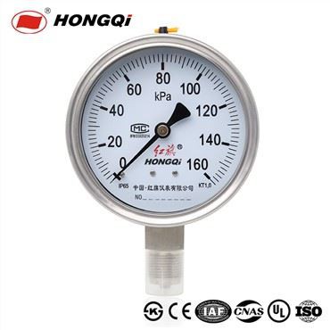 Manómetro de manómetro lleno de aceite de acero inoxidable completo de 100 mm