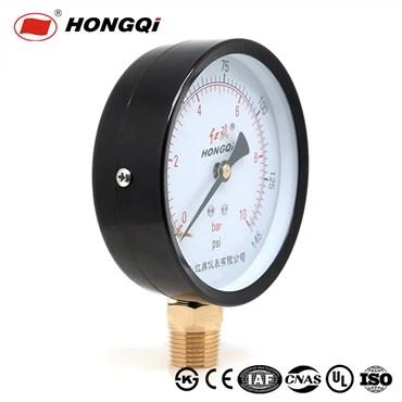 Manómetro de acero de 4 pulgadas y 145 psi