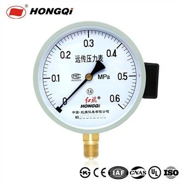 Medidor de presión lleno de aceite Hongqi de 6 "- El mejor transmisor de resistencia eléctrica