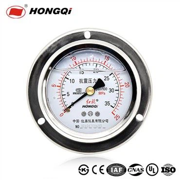 Hongqi 60mm(2.5") Salida 0~25MPa Medidor de presión de aire/líquido para ingeniería industrial