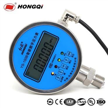 Caja de acero inoxidable y manómetro digital de conexión