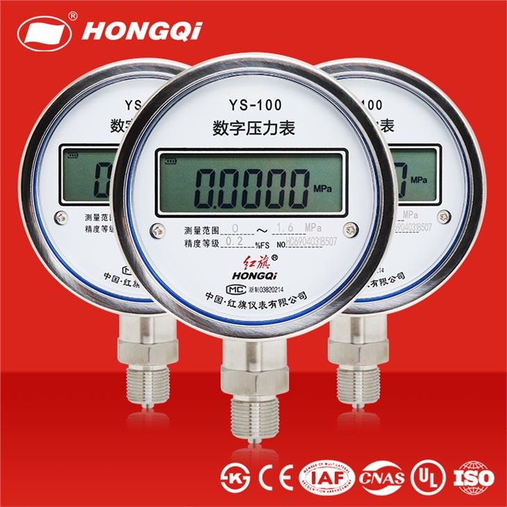 Manómetro de vacío de líquido y gas de acero inoxidable