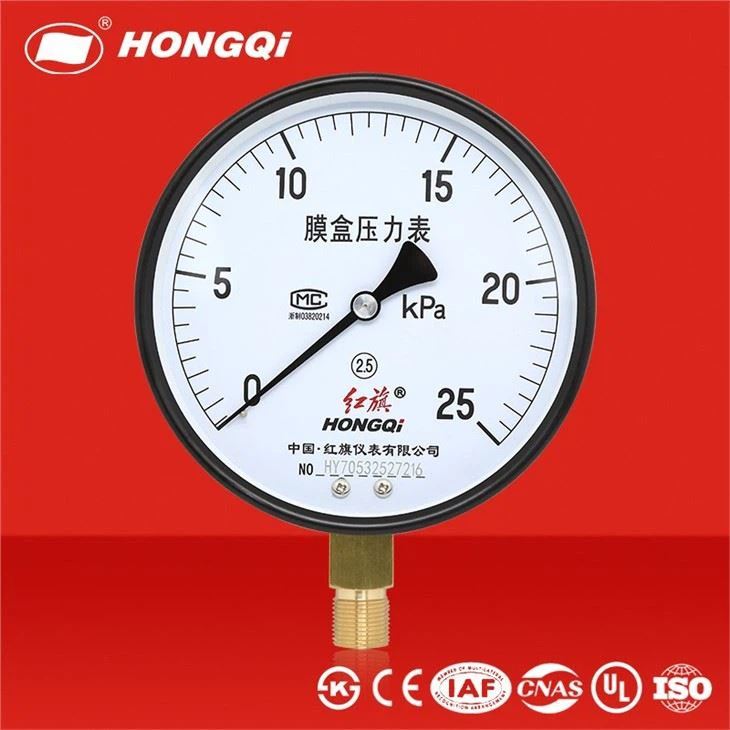 YE-150 Capsule Low Pressure Gauge OEM Design Pressure Meter