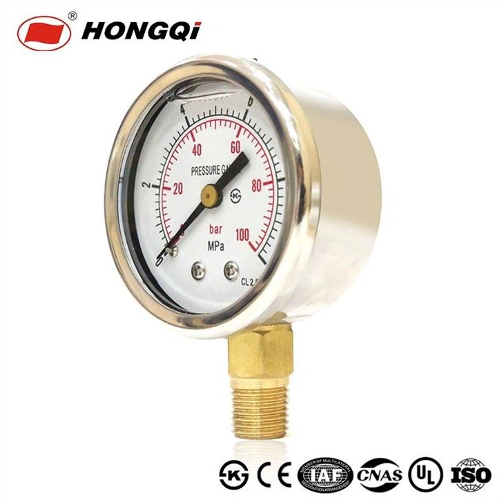 Ytn Stainless Steel Case Shockproof Pressure Gauge