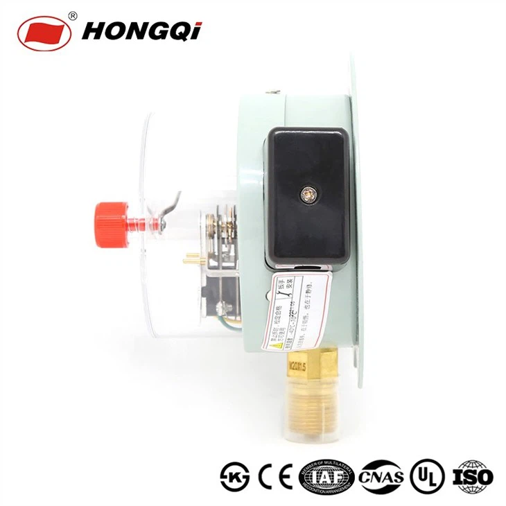 YX-100T Electric Contact Temperature Pressure Gauge With Flange